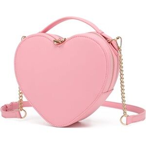 Pink Heart Crossbody Bag